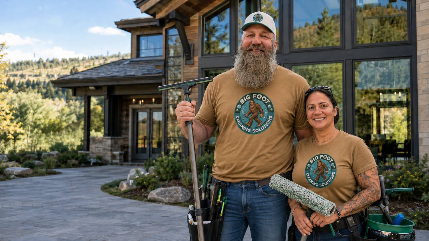 Joe and Celly of Big Foot Cleaning Solutions